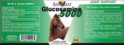 Image showing  Glucosamine 5,000 Horse Supplement, 2.25 lb.