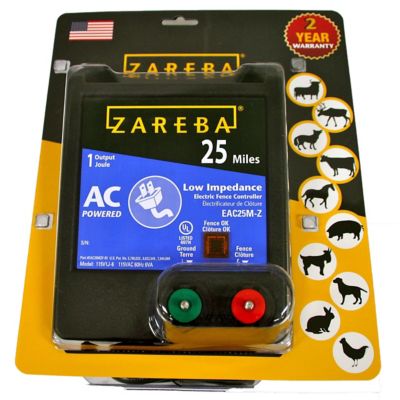 Zareba 25 Mile Ac Low Impedance Fence Charger 1 0 Joule Output 115v 60 Cycle Pulsed Output Eac25m Z At Tractor Supply Co