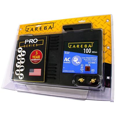 Image showing 8 th Zareba 6-Joule 100-Mile AC-Powered Low Impedance Electric Fence Charger