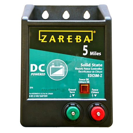 Zareba 5-Mile Battery-Operated Solid State Fence Charger