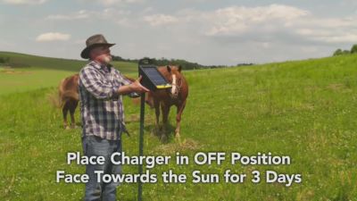 Image showing  0.5-Joule 30-Mile Solar-Powered Low Impedance Fence Charger, 12V, 5W