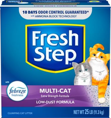 Fresh Step Scented Clumping Multi-Cat Cat Litter, 25 lb. Box