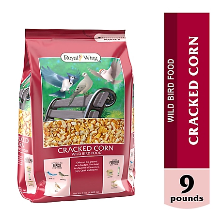 Royal Wing Cracked Corn Wild Bird Food, 9 lb.