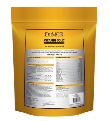 Image showing  Vitamin Gold Premium Pelleted Vitamin and Mineral Horse Supplement, 10 lb.