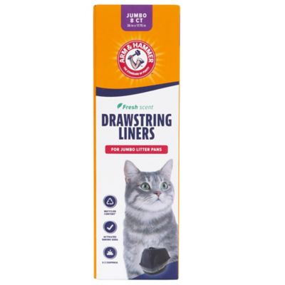 Arm & Hammer Jumbo Drawstring Litter Box Liners, 8 ct.