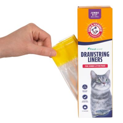 Image showing  Jumbo Drawstring Litter Box Liners, 8 ct.
