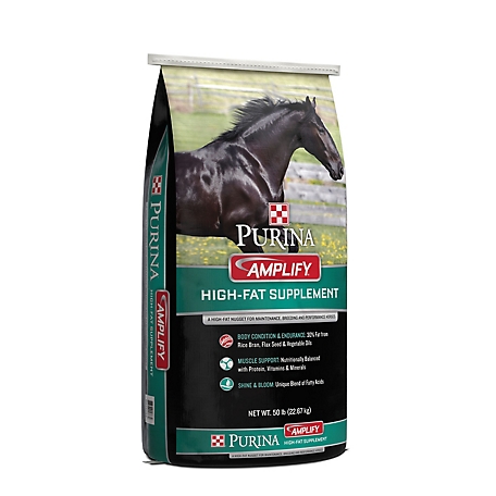 Purina Amplify High-Fat Horse Supplement, 50 lb. Bag