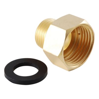 LDR Industries 3/4 in. F.H.T. x 1/2 in. M.I.P. Female Brass Hose Fitting