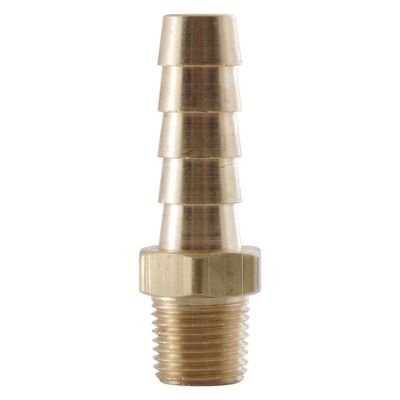 thumbnail interactive-video image 1 of Brass Hose Barb Fittings 5/16 ID Hose X 1/8 Male NPT - 5 Pack, Straight Fuel Line 1 of 5