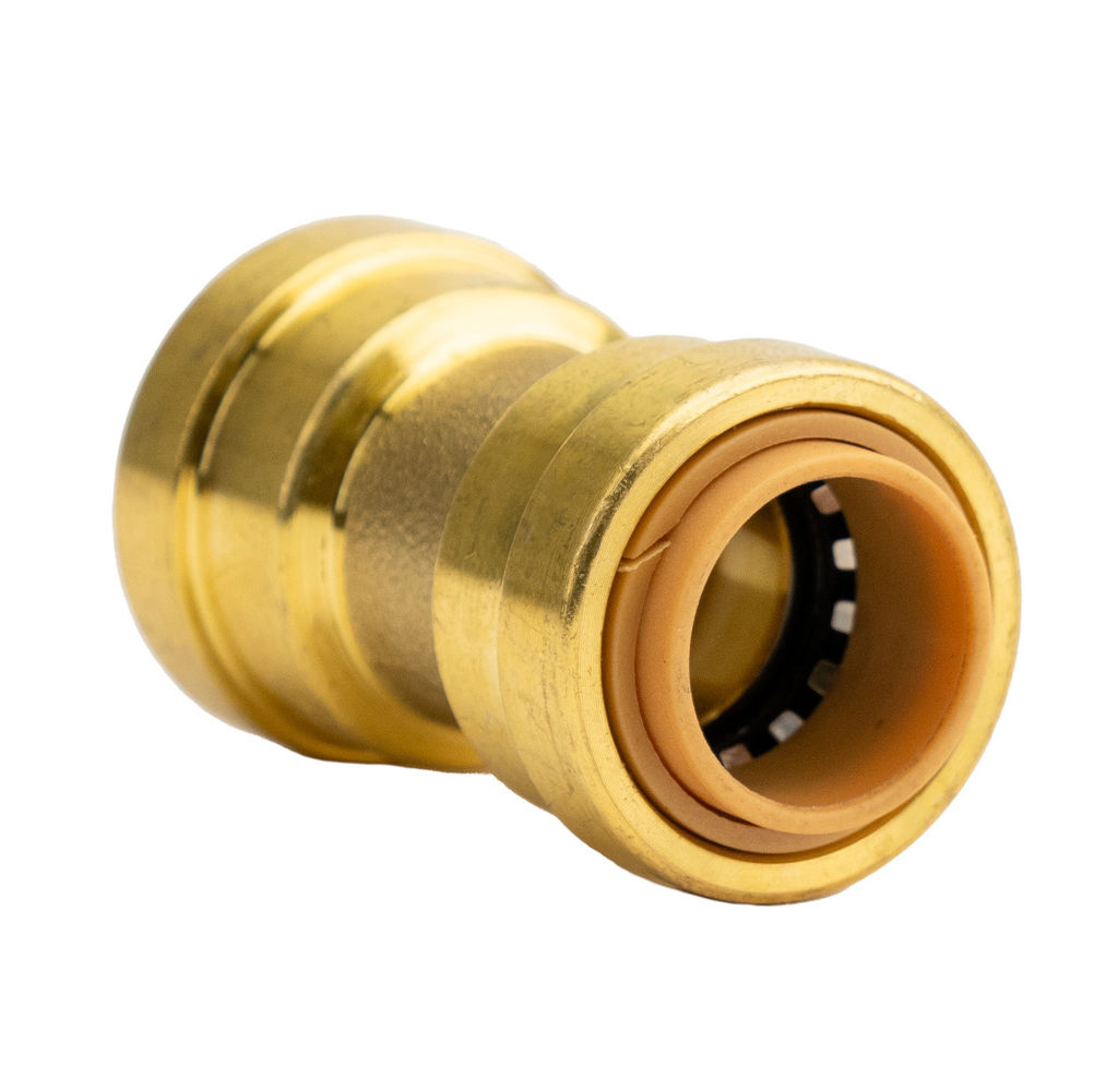 ProBite Lead Free Brass Push Connect Coupling, 1/2 in. x 1/2 in.