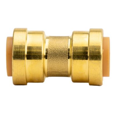 Image showing  1/2 in. x 1/2 in. Push-to-Connect Brass Straight Coupling Fitting