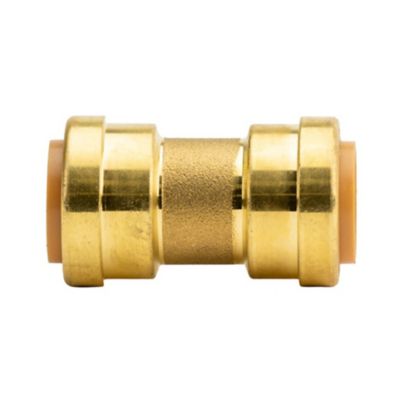 Image showing  3/4 in. x 3/4 in. Push-to-Connect Brass Straight Coupling Fitting