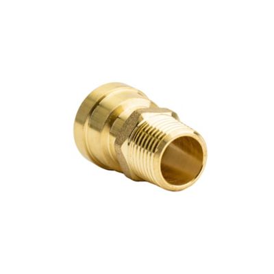 Image showing  1/2 in. Push-to-Connect x 1/2 in. MNPT Male Brass Adapter Fitting