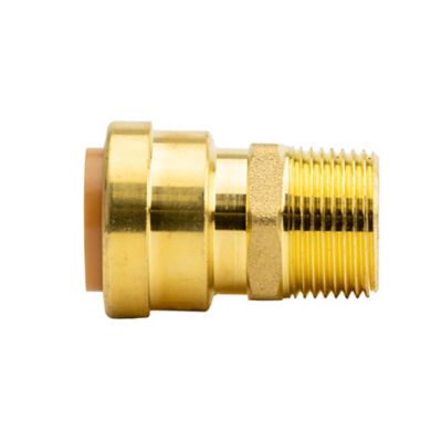 Image showing  3/4 in. Push-to-Connect x 3/4 in. MNPT Male Brass Adapter Fitting