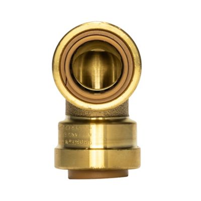 Image showing  1/2 in. Push-to-Connect Brass 90 Degree Elbow Fitting