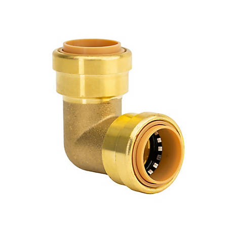 ProBite 3/4 in. Push-to-Connect Brass 90-Degree Elbow Fitting