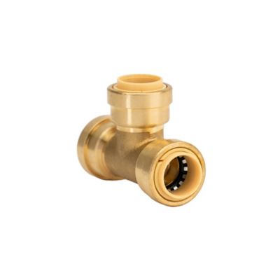 SharkBite 3/4 in. Push-to-Connect Brass Tee with Water Pressure