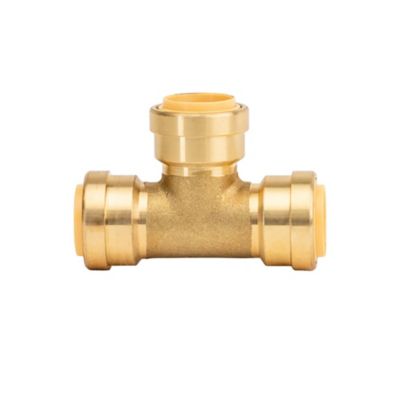 Image showing  3/4 in. Push-to-Connect Brass Tee Fitting