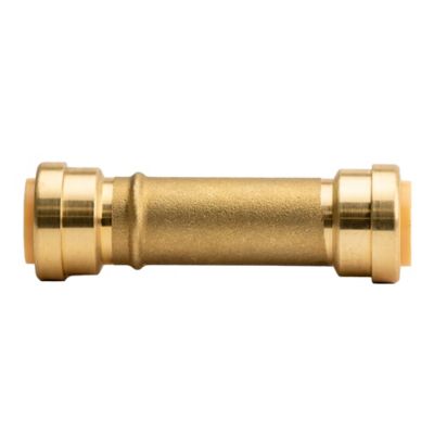 Image showing  3/4 in. x 3/4 in. Push-to-Connect Brass Slip Repair Coupling Fitting