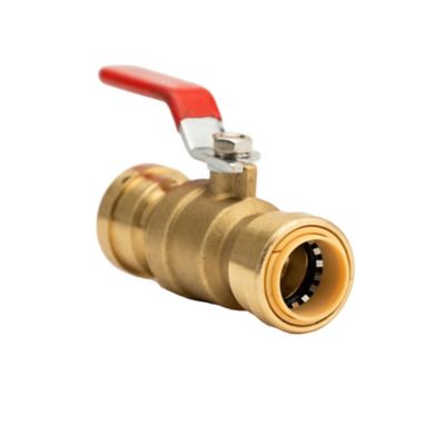 ProBite 3/4 in. Brass Push-to-Connect Full Port Ball Valve