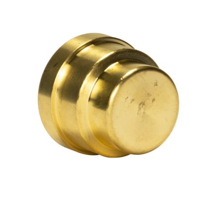 Image showing  3/4 in. Push-to-Connect Brass Push Cap (End Stop) Fitting
