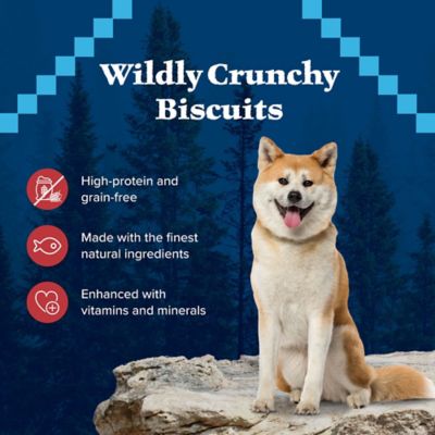 Image showing  Trail Treats High Protein Grain-Free Salmon Flavor Crunchy Dog Biscuits, 10 oz.