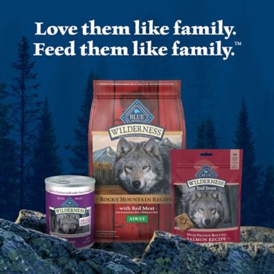 Image showing 7 th Blue Buffalo Wilderness Trail Treats High Protein Grain-Free Salmon Flavor Crunchy Dog Biscuits, 10 oz.