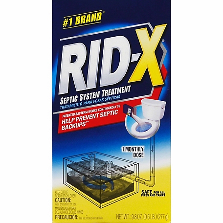 Rid-X Septic Tank System Treatment, 1-Dose Powder, 9.8 Ounce