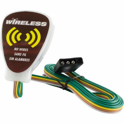 Image showing 9 th Hopkins Towing Solutions 12V Round LED Wireless Magnetic Towing Light Kit