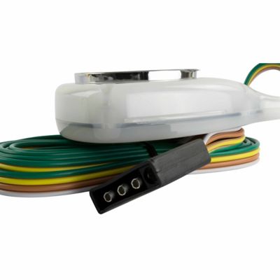 Image showing 10 th Hopkins Towing Solutions 12V Round LED Wireless Magnetic Towing Light Kit