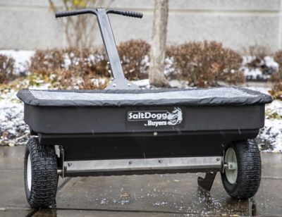 Image showing  200 lb./2.5 cu. ft. Poly and Stainless Steel Walk Behind Drop Spreader
