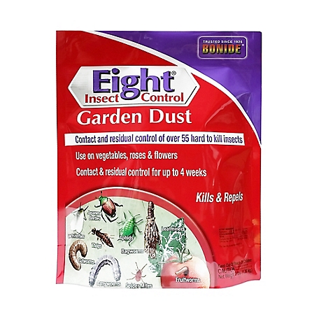 Bonide Eight Insect Control Garden Dust, 3 lb. Ready-to-Use Insect & Mite Killer for Outdoor Garden, Long Lasting Insecticide