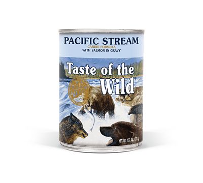 Taste of the Wild Pacific Stream Canine Recipe with Salmon in Gravy Wet Dog Food, 13.2 oz. Can My Dog Loves Taste of the Wild Pacific Stream