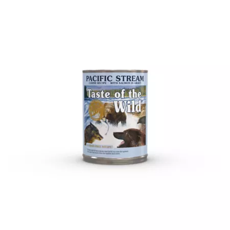 Taste of Wild Pacific Stream Canine Recipe with Salmon in Sauce Wet Dog Food 13.2 oz Can Wet Dog Food