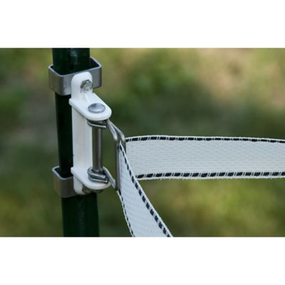 Image showing  T-Post Polytape Corner Insulator for All Polytape Widths Up to 2 in., White