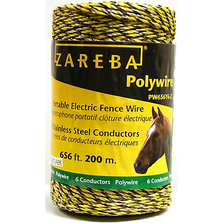 Zareba 656 ft. x 180 lb. Polywire Electric Fencing with 6 Conductors