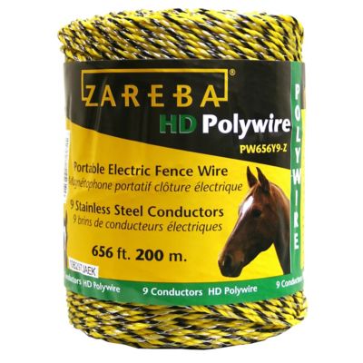 Zareba 200-Meter 9-Conductor Portable Electric-Fence Poly Wire, 656