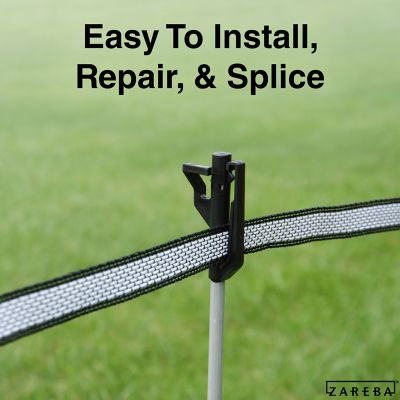 Image showing  656 ft. x 150 lb. Polytape Electric Fencing, White