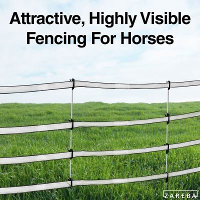 Image showing  656 ft. x 150 lb. Polytape Electric Fencing, White