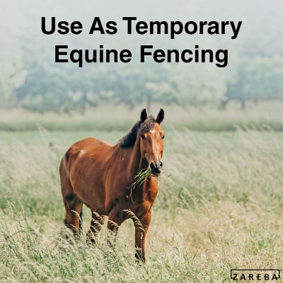 Image showing 5 th Zareba 656 ft. x 150 lb. Polytape Electric Fencing, White