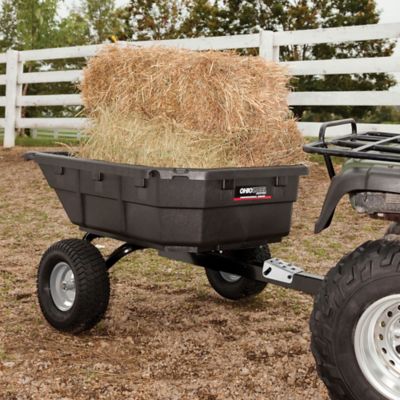 Image showing 5 th Ohio Steel Tow-Behind 15 cu. ft. Hybrid ATV and Lawn/Garden Poly Swivel Dump Cart, 1,250 lb. Capacity