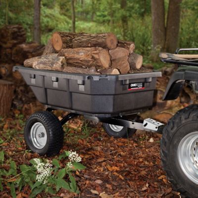 Image showing 6 th Ohio Steel Tow-Behind 15 cu. ft. Hybrid ATV and Lawn/Garden Poly Swivel Dump Cart, 1,250 lb. Capacity