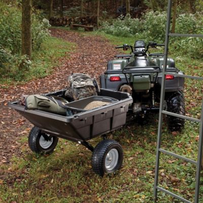 Image showing 7 th Ohio Steel Tow-Behind 15 cu. ft. Hybrid ATV and Lawn/Garden Poly Swivel Dump Cart, 1,250 lb. Capacity