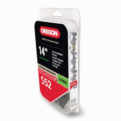 Image showing 14 in. AdvanceCut Chainsaw Chains, 3/8 in. Pitch, 0.050 in. Gauge, 52 Drive Links, 2-Pack