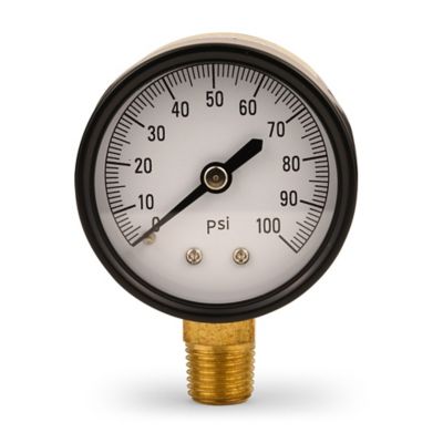 Image showing  100 PSI Pressure Gauge with 1/4 in. Lower Connection