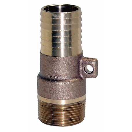 Water Source Brass Male Reducing Adapter with Rope Loop, 1-1/4 in. x 1 in.