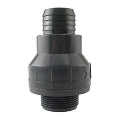 3 Black Plastic PVC Sump Pump Check Valve CH-150-S 1.907" OD x 1.682" ID Solvent 