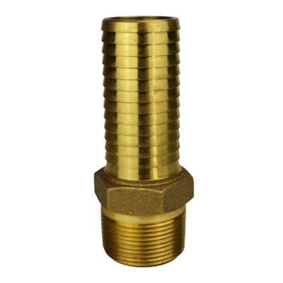 Water Source Brass Extra-Long Male Insert Adapter, 1-1/4 in.