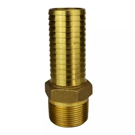 Extra-long brass male insert adapter for water source 1-1/4 in. Pump Parts & Accessories