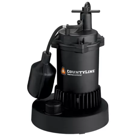 CountyLine 1/3 HP Thermoplastic Electric Submersible Sump Pump with Captive Switch 3 150 GPH Sump Pumps